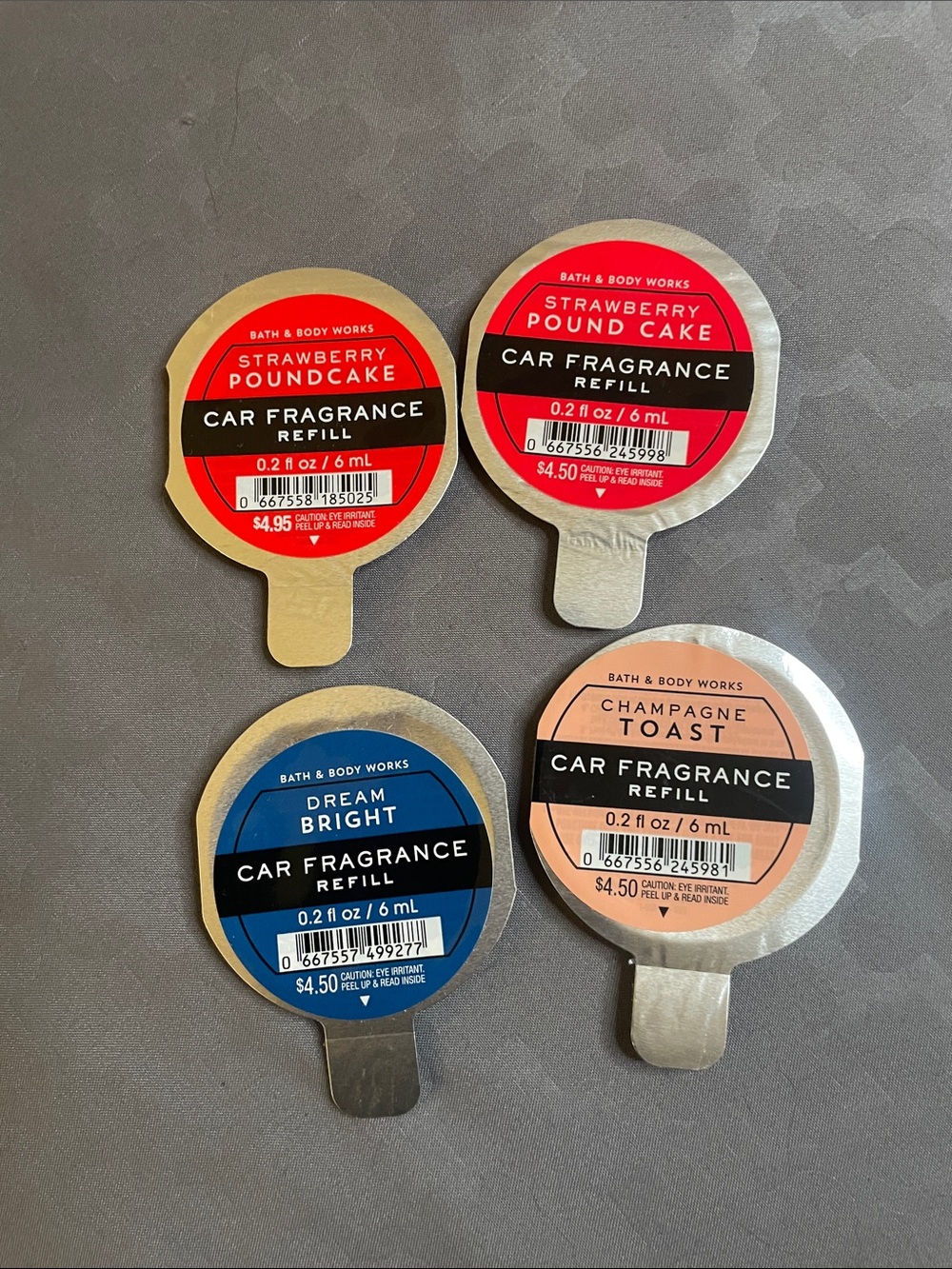 Bath & Body Works Car Fragrance Refills- Set of 4